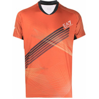 Ea7 Emporio Armani Camiseta com estampa esportiva - Vermelho