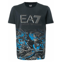 Ea7 Emporio Armani Camiseta de algodão com estampa de logo - Estampado