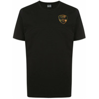 Ea7 Emporio Armani Camiseta decote careca com estampa 7 - Preto