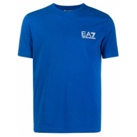 Ea7 Emporio Armani Camiseta mangas curtas com estampa de bandeira da Itália - Azul