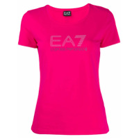 Ea7 Emporio Armani Camiseta mangas curtas com logo - Rosa