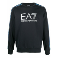 Ea7 Emporio Armani Moletom com estampa de logo - Azul