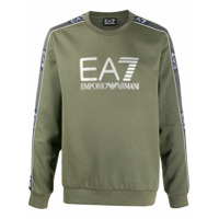 Ea7 Emporio Armani Suéter com estampa de logo - Verde