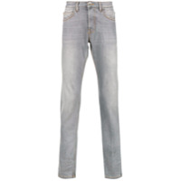 Eleventy Calça jeans skinny com cintura baixa - Cinza