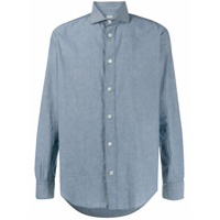 Eleventy Camisa slim com abotoamento - Azul