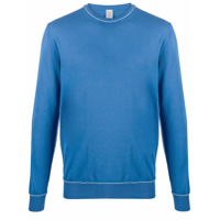 Eleventy Suéter com acabamento contrastante - Azul