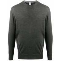 Eleventy Suéter decote careca de tricô leve - Cinza