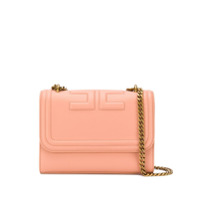 Elisabetta Franchi Bolsa tiracolo mini com logo gravado - Rosa