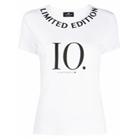 Elisabetta Franchi Camiseta com estampa de logo - Branco