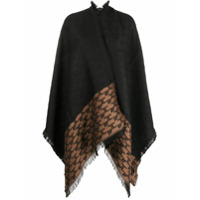 Elisabetta Franchi Casaco assimétrico drapeado - Preto