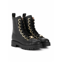 Elisabetta Franchi La Mia Bambina Ankle boot com cadarço - Preto