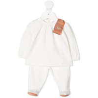 Elisabetta Franchi La Mia Bambina Calça com patch de logo - Neutro