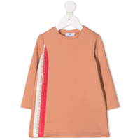 Elisabetta Franchi La Mia Bambina Vestido com acabamento de logo - Neutro