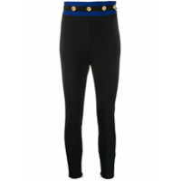 Elisabetta Franchi Legging com detalhe de zíper - Preto