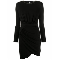 Elisabetta Franchi Vestido mini drapeado - Preto