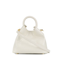 Elleme Bolsa tote com efeito de pele de crocodilo - Branco