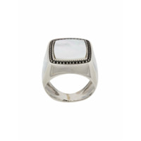 Emanuele Bicocchi Anel com aplicação de pedras - Prateado