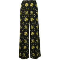 Emilia Wickstead Calça pantalona com estampa floral - Preto