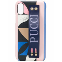 Emilio Pucci Capa para celular com estampa geométrica - Azul