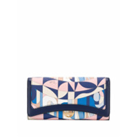 Emilio Pucci Carteira com estampa abstrata - Azul