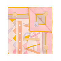Emilio Pucci Echarpe com estampa geométrica - Rosa