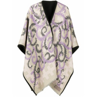 Emilio Pucci Echarpe oversized de lã com estampa abstrata - Neutro