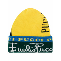 Emilio Pucci Gorro com padronagem de logo - Amarelo
