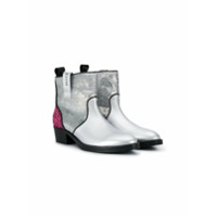 Emilio Pucci Junior Ankle boot com paetês - Cinza