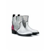 Emilio Pucci Junior Ankle boot com paetês - Prateado