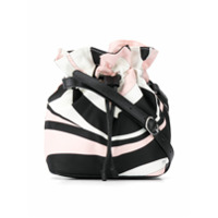 Emilio Pucci Junior Bolsa bucket com listras - Preto