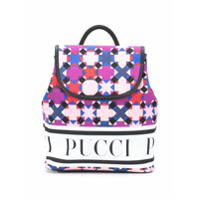 Emilio Pucci Junior Mochila com estampa caleidoscópio - Rosa