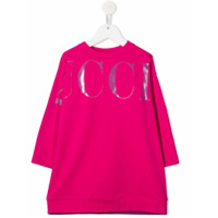 Emilio Pucci Junior Vestido esportivo com estampa de logo - Rosa