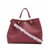 Emporio Armani Bolsa tote com efeito granulado - Vermelho