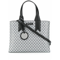 Emporio Armani Bolsa tote com estampa de logo - Cinza