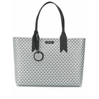 Emporio Armani Bolsa tote monogramada - Cinza