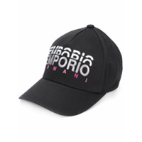 Emporio Armani Boné com estampa de logo - Preto