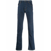 Emporio Armani Calça jeans reta cintura média - Azul