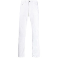 Emporio Armani Calça jeans reta cintura média - Branco