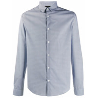 Emporio Armani Camisa com estampa geométrica - Azul