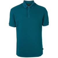 Emporio Armani Camisa polo com cor sólida - Azul