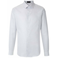 Emporio Armani Camisa regular listrada - Branco
