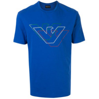 Emporio Armani Camiseta com estampa de logo - Azul