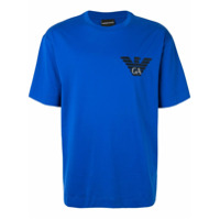 Emporio Armani Camiseta com estampa de logo - Azul