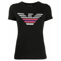 Emporio Armani Camiseta com estampa de logo - Preto
