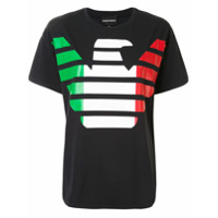 Emporio Armani Camiseta com estampa de logo - Preto