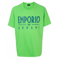 Emporio Armani Camiseta com estampa de logo - Verde