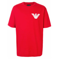 Emporio Armani Camiseta com estampa de logo - Vermelho