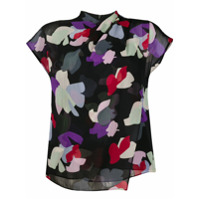 Emporio Armani Camiseta com estampa floral - Preto