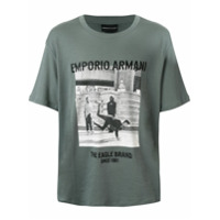 Emporio Armani Camiseta com estampa fotográfica - Verde