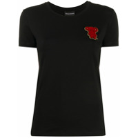 Emporio Armani Camiseta com patch Teddybear - Preto